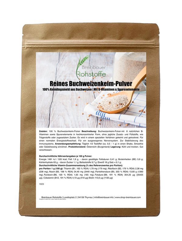 Pure buckwheat germ powder | Natural vitamin B complex