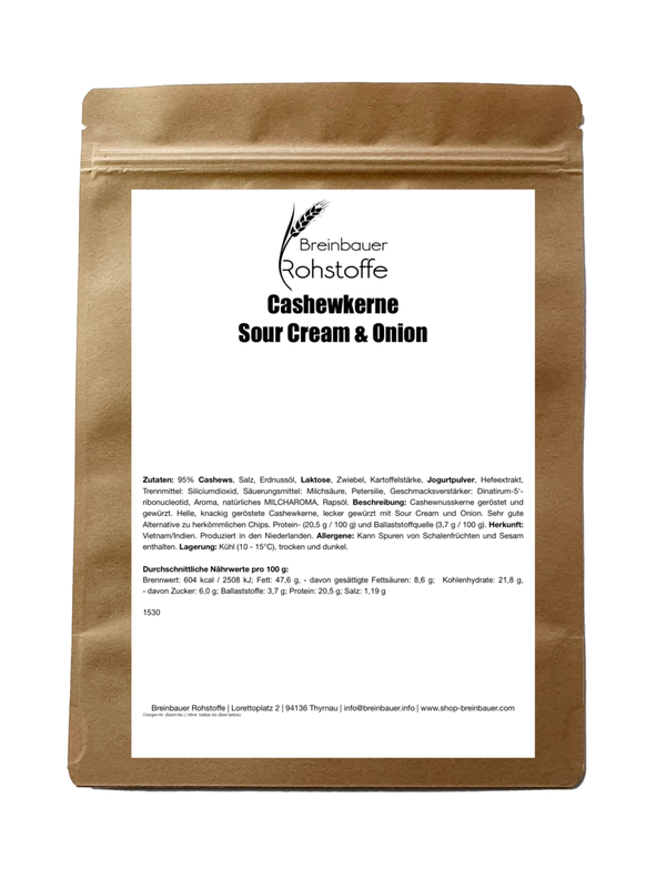 Cashewkerne | Sour Cream & Onion