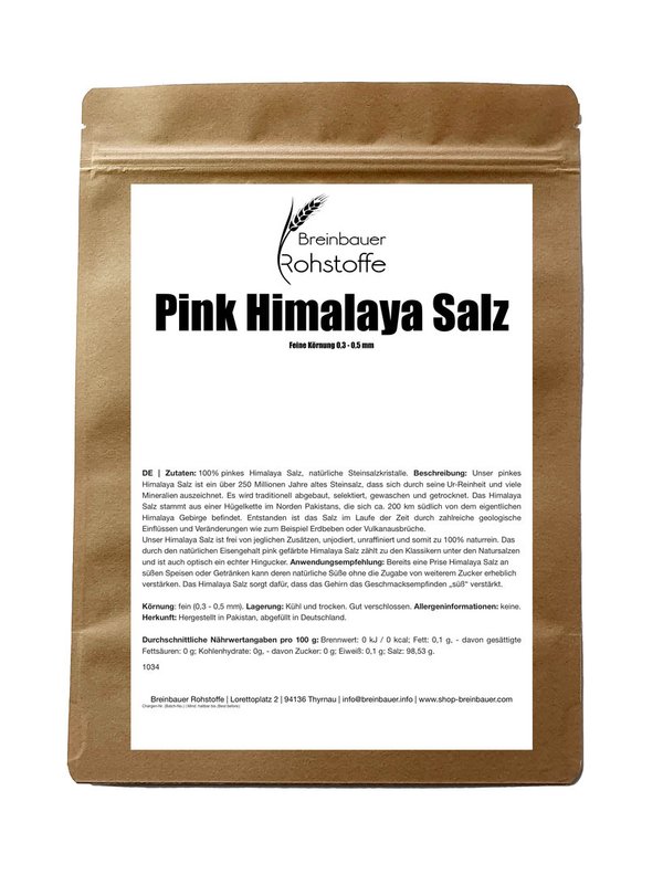 Pink Himalayan Salt | Fine grain 0,3 - 0,5 mm