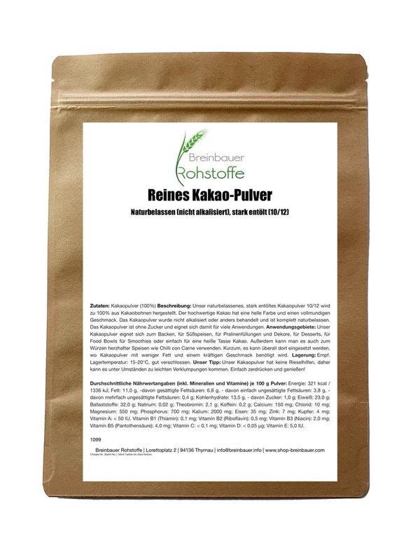Cocoa powder | Natural, fat reduced (10/12)